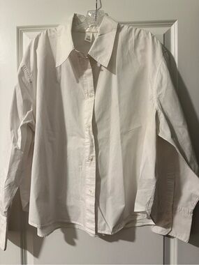 H&M Crisp White Women's Button-Down Shirt